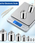 Calibration Weights For Digital Scale Pro Grade Scale Weights Set For Laboratory Home Kitchen And Industrial Use Precise Mass Standards For Accurate Readings stainless steel weights on digital scale