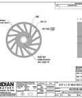 Tough As Nails Polyurethane Idler Wheel With Bronze Bearing Core 6.000 Outer Diameter X 1.000 Width X 1.000 Bore diagram