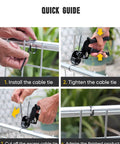 Guide for using Heavy Duty Stainless Steel Zip Ties Kit With Quick Cutter Tool 150 Pcs 11.8 Inch Multi Purpose Fence Fixing