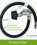 25In Hose And Regulator Kit For Genesis Spirit Summit Grills Replacement Includes 200 210 300 310 330 Silver And Gold Series