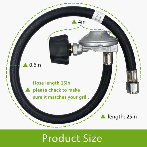 25In Hose And Regulator Kit For Genesis Spirit Summit Grills Replacement Includes 200 210 300 310 330 Silver And Gold Series