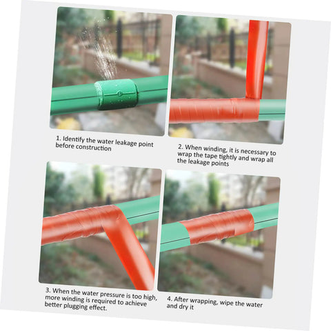 Leak Stop Tape For PVC PPR And Metal Pipes Flexible Self Adhesive Sealing Tape For Quick Waterproof Airtight Repairs in use