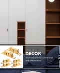 Brass Ball Catch Kit For Cabinet Doors 6 Pcs With Screws Easy Install Double Roller Design shown against wardrobe and closet