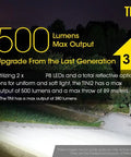 Ultra Compact Keychain Flashlight Delivers 500 Lumens And A 97 Yard Beam, Weighing Under One Ounce, USB C Rechargeable