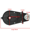 High Speed 12V RS550 Gearbox Motor For Ride On Cars 30000RPM Upgrade dimensions and design features.