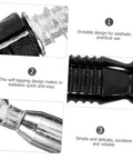 Rock Solid Invisible Furniture Connecting Fasteners With Heavy Duty Cam Lock Bolts And Precision Dowels For Smooth Wood Joinery And Complete Zero Hassle Setup Pack close-up of self-tapping connectors.