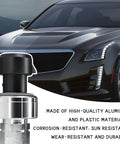 AC Pressure Sensor Switch Replacement For Cars And Trucks, OEM 1551343 High Pressure Refrigerant Transducer, shown in front of car