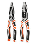 Heavy Duty 2 Piece Pliers Set with linesman and long nose pliers 8 inch multitool for wire cutting and crimping