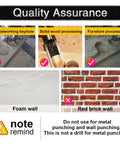 Quality assurance for Dead Nuts Accurate Carbon Steel Wood Plug Cutter Drill Bit Set showing correct uses and warnings.