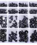 Pro Grade 270 Piece Automotive Body Screw Kit With Washer Head Self Tapping Screws in assorted sizes in plastic organizer