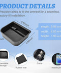 Cool Box Center Console Organizer Tray For Toyota Land Cruiser Prado 250 And Lexus GX550 2024 2025 2026 Models with dimensions