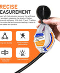 Universal Dial Antifreeze Tester For Cars And Trucks Measures Glycol Fluid Concentration in hand, showing clear scales and rubber bulb.