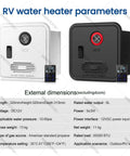 Top Shelf Tankless Propane Water Heater With Remote Control Delivers Instant Hot Water To Your Rig Smooth Sailing For Campshowers And Sink Tasks No Sweat During Weekend Trips parameters chart