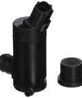 Plug And Play Windshield Washer Pump For Steady Fluid Flow And Spotless Glass Clearing Solid Auto Replacement Part showing a black pump with connector.