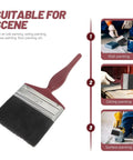 All Purpose Paint Brush Set For Walls Ceilings Furniture Decks And Wood Fences Large Flat And Angled Brushes Stain Applicator Kit