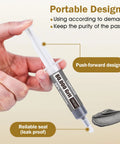 Person holding syringe of 8 Pack Diamond Polishing Compound Set Pro Grade With 30 Percent Diamond Powder, Grit From 80000 To 30000