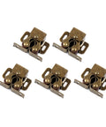 Five Pack Double Roller Door Catches For Cabinets And Cupboards With Screws Bronze Finish Mounting Hardware For Home Furniture