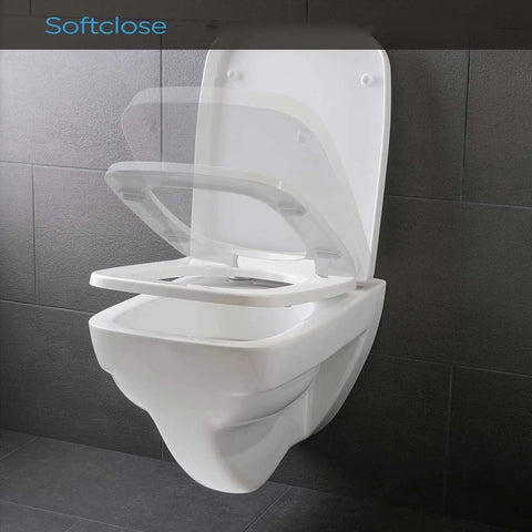 Top Shelf Soft Close Toilet Seat With Adjustable Top Mount Hinges Thick Reinforced Lid No Sweat Setup Smooth Glide Closing.