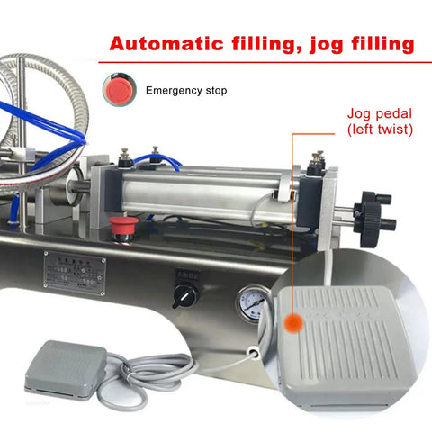 Heavy Duty Double Head Pneumatic Bottle Filler With Stainless Steel Body For Oils Liquids And Paste, Hella Flexible Controls and emergency stop feature.