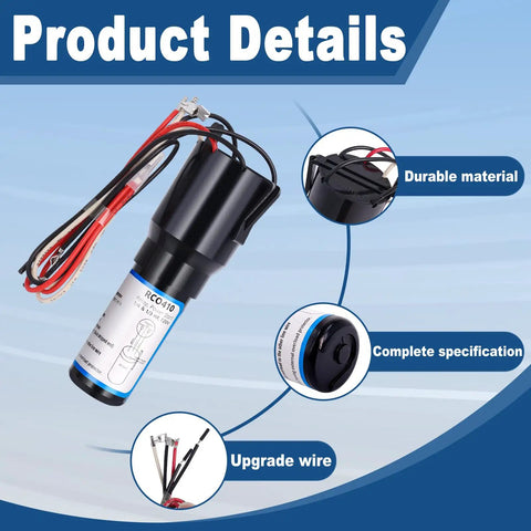 3 In 1 Compressor Hard Start Kit For Refrigerators And Freezers One Quarter To One Third HP 115V product details view