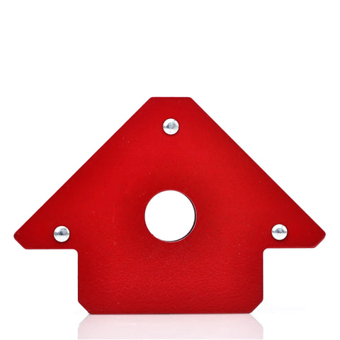 Rosfix Magnetic Welding Angle Set x6 Stainless Steel Fixed Angle with powerful magnetic force and red finish for metal positioning.