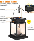 18 Pack Hanging Solar Lanterns For Outdoor Garden And Yard, Waterproof LED Lantern Lights For Deck And Pathway, vintage hollow design