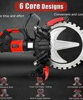 Hella Tough 8980W Electric Concrete Circular Saw And Wall Chaser Machine With 3000Rpm Pure Copper Motor, compact design and features.