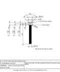 Tough As Nails Grade Two Titanium Socket Head Machine Screws Pack Of Twelve Number Ten Thirty Two X One Point Five Inch Unf Threads drawing with dimensions and specifications.