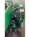 Hydraulic Electric Diverter Valve Kit For John Deere 1023E 1025R 1026R With H120 Or 120R Loader featuring hose connections