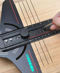 Aluminum Angle Finder Ruler With Integrated Protractor And Snap Marking Gauge for precise woodworking cuts and layout.