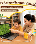 Kids Microscope 200 to 1000X With 2 Inch IPS Screen STEM Science Kit for Ages 3 12 Educational Dope Toy for Exploring Leaves Coins Insects and More Kid Friendly Bright Yellow connected to laptop