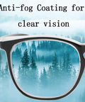 Anti Fog Safety Glasses With Side Shields For Men And Women Nurses Eye Protection showing clear forest view