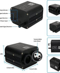 Dual Color 20W Twinkle Starlight Headliner Kit with 1300 Fiber Optic Strands, 13.1ft Length light box components and connections