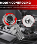 Hardcore 3/4 Inch Heim Joints Kit With 2 Nuts For Steering Shaft and Suspension Systems Featuring Right Hand Thread, showcasing smooth ball bearing design.