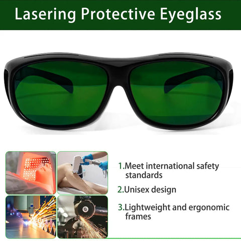 Pro Grade Ipl Laser Safety Glasses For At Home Hair Removal And Salon Work Broad Spectrum Od 5 Eye Shields with ergonomic design.