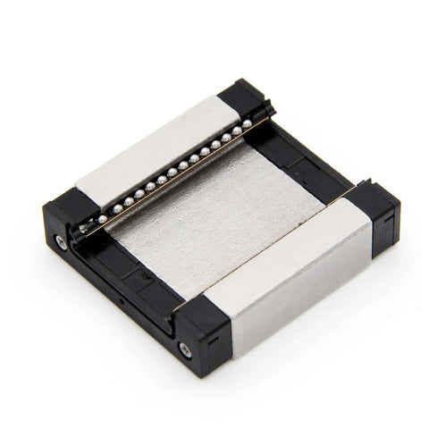 Smooth High Precision Linear Guide Rail Kit 24mm With Bearing Steel MGW12C Stainless Carriage For Super Quick 3D Printing And CNC Projects, angled view