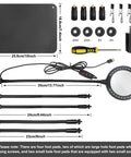Components of Magnetic Pro Grade Helping Hands Soldering Station with 3X Magnifying Lamp and Light, flexible arms.