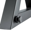 Close-up of the locking safety pin on Pro Grade Studio Monitor Stands Pair With Adjustable Height And Locking Safety Pin For Precise Speaker Placement