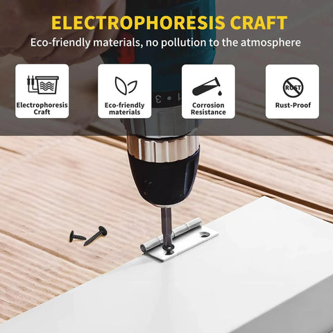 Black Wood Screws Size Eight By Three Quarter Inch 125 Piece Set Self Tapping Phillips Truss Head Fasteners being used in drilling