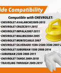 Compatibility details for Chevy vehicles with yellow and white bushings from 8 Piece Transmission Shifter Linkage Cable Bushing Repair Kit With 4 Bushings And 4 Retainer Clips The All In One Fix For Your Chevy Shifter Beefed Up For Easy Rides Replaces 14104 15276979 52855956AG Compatible With 2004 Through 2020 Chevy.