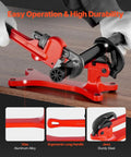 Portable Aluminum Pipe Vise for Onsite Plumbing Jobs, Ultra Lightweight Clamp Tool with ergonomic handle and sturdy jaws in use