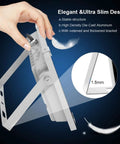 JUDYSSY Solar Flood Lights 50W Led Floodlight Outdoor Spotlight showing slim design and stable structure for garden use.