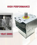 Beefy Microwave Magnetron Tube Replacement For LG And Major Appliance Brands, 2M246 with 7 heat sinks shown in kitchen
