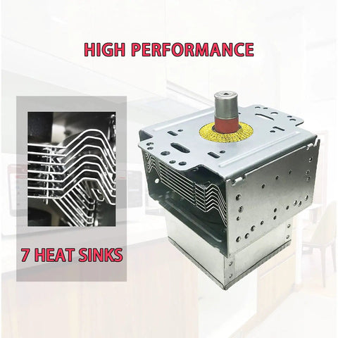 Beefy Microwave Magnetron Tube Replacement For LG And Major Appliance Brands, 2M246 with 7 heat sinks shown in kitchen