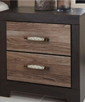 Two Pack Ceramic And Zinc Alloy Vintage Cabinet Knobs In Rich Brown With Floral Motif on wood dresser