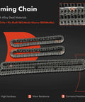 Nissan 14 Piece Engine Timing Chain Kit With Sprocket Tensioner And Guide For V6 4.0L DOHC Engines, alloy steel timing chains.