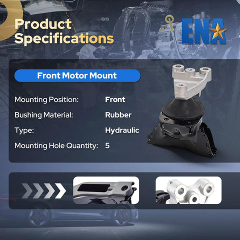 Front view of Honda Civic Front Right Engine Mount Replacement 2006 2007 2008 2009 2010 2011 1.8L L4 Direct Fit