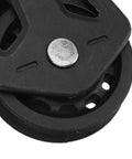 Close-up of Beefy Nylon Wheel Marine Pulley 50mm Stainless Steel Bearing Single Swivel Sailing Block for Rope Guidance