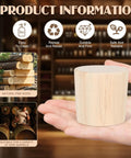 Hand holding Six Pack 2 Inch Wine Barrel Cork Plugs Tapered Whiskey Bourbon Barrel Bung Stoppers Large Wood Cork Stoppers