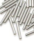 Heavy Duty 50 Pack 304 Stainless Steel Dowel Pins 4mm By 40mm For DIY Projects, Shelves And Fixtures, on a white background.